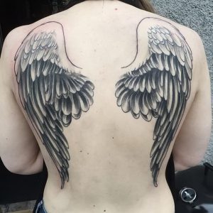 фото тату Крылья от 04.12.2017 №030 - Tattoo Wings - tattoo-photo.ru