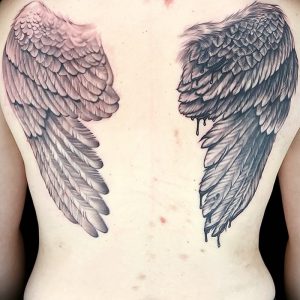 фото тату Крылья от 04.12.2017 №073 - Tattoo Wings - tattoo-photo.ru