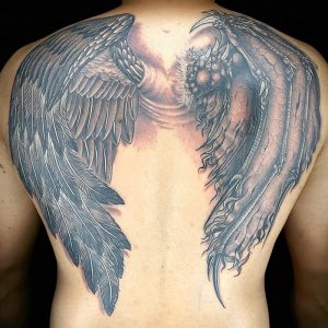 фото тату Крылья от 04.12.2017 №074 - Tattoo Wings - tattoo-photo.ru