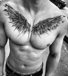 фото тату Крылья от 04.12.2017 №076 - Tattoo Wings - tattoo-photo.ru