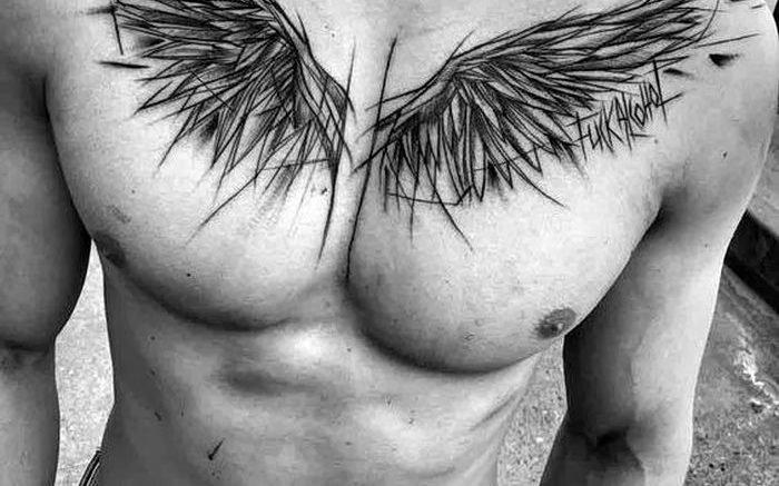 фото тату Крылья от 04.12.2017 №076 - Tattoo Wings - tattoo-photo.ru