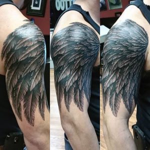 фото тату Крылья от 04.12.2017 №081 - Tattoo Wings - tattoo-photo.ru