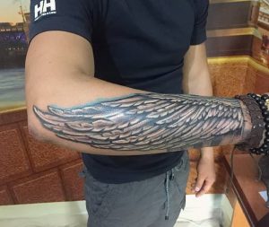 фото тату Крылья от 04.12.2017 №084 - Tattoo Wings - tattoo-photo.ru