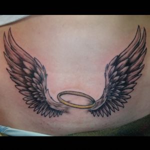 фото тату Крылья от 04.12.2017 №086 - Tattoo Wings - tattoo-photo.ru