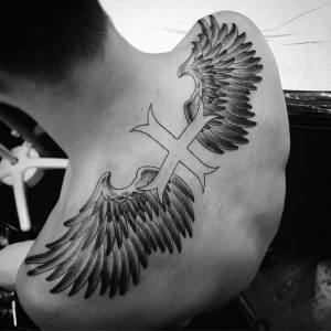 фото тату Крылья от 04.12.2017 №087 - Tattoo Wings - tattoo-photo.ru