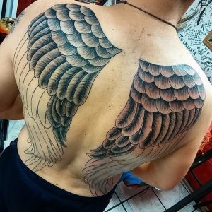 фото тату Крылья от 04.12.2017 №088 - Tattoo Wings - tattoo-photo.ru