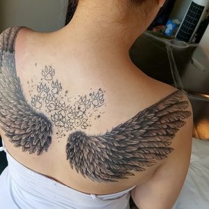 фото тату Крылья от 04.12.2017 №089 - Tattoo Wings - tattoo-photo.ru