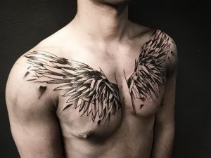 фото тату Крылья от 04.12.2017 №090 - Tattoo Wings - tattoo-photo.ru