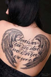 фото тату Крылья от 04.12.2017 №100 - Tattoo Wings - tattoo-photo.ru