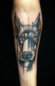 фото тату доберман от 21.11.2017 №014 - Doberman tattoo - tattoo-photo.ru