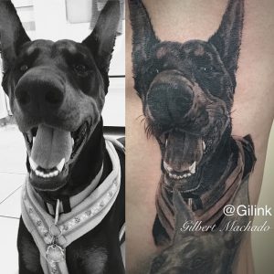 фото тату доберман от 21.11.2017 №015 - Doberman tattoo - tattoo-photo.ru