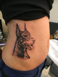 фото тату доберман от 21.11.2017 №024 - Doberman tattoo - tattoo-photo.ru