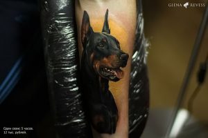 фото тату доберман от 21.11.2017 №025 - Doberman tattoo - tattoo-photo.ru