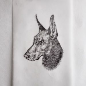 фото тату доберман от 21.11.2017 №038 - Doberman tattoo - tattoo-photo.ru