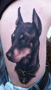 фото тату доберман от 21.11.2017 №057 - Doberman tattoo - tattoo-photo.ru