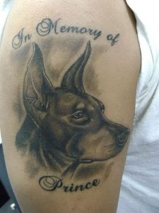 фото тату доберман от 21.11.2017 №069 - Doberman tattoo - tattoo-photo.ru