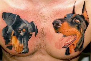 фото тату доберман от 21.11.2017 №073 - Doberman tattoo - tattoo-photo.ru