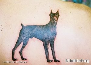 фото тату доберман от 21.11.2017 №087 - Doberman tattoo - tattoo-photo.ru