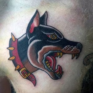 фото тату доберман от 21.11.2017 №094 - Doberman tattoo - tattoo-photo.ru