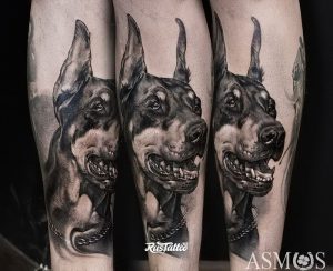 фото тату доберман от 21.11.2017 №100 - Doberman tattoo - tattoo-photo.ru