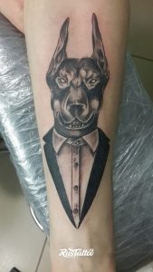 фото тату доберман от 21.11.2017 №102 - Doberman tattoo - tattoo-photo.ru