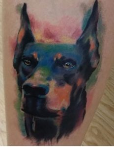 фото тату доберман от 21.11.2017 №107 - Doberman tattoo - tattoo-photo.ru