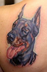 фото тату доберман от 21.11.2017 №120 - Doberman tattoo - tattoo-photo.ru