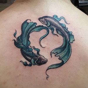 фото тату рыба от 17.11.2017 №057 - fish tattoo - tattoo-photo.ru