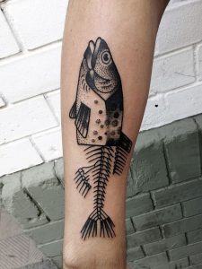 фото тату рыба от 17.11.2017 №083 - fish tattoo - tattoo-photo.ru