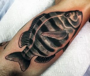 фото тату рыба от 17.11.2017 №087 - fish tattoo - tattoo-photo.ru