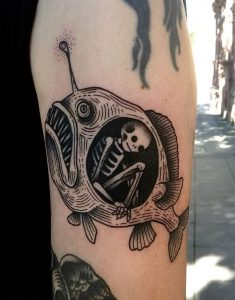 фото тату рыба от 17.11.2017 №091 - fish tattoo - tattoo-photo.ru