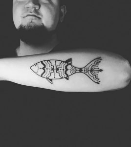 фото тату рыба от 17.11.2017 №094 - fish tattoo - tattoo-photo.ru