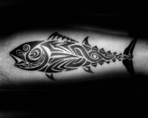 фото тату рыба от 17.11.2017 №096 - fish tattoo - tattoo-photo.ru