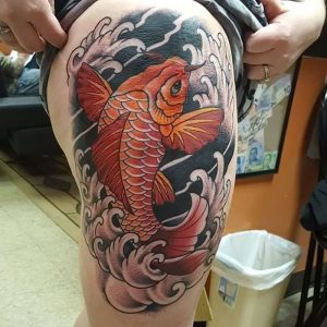 фото тату рыба от 17.11.2017 №103 - fish tattoo - tattoo-photo.ru