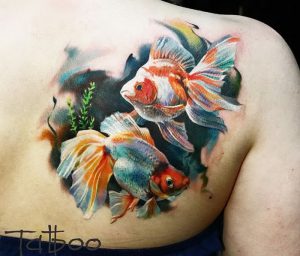 фото тату рыба от 17.11.2017 №135 - fish tattoo - tattoo-photo.ru