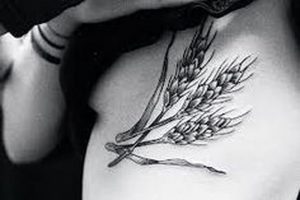 фото тату колос пшеницы от 27.12.2017 №002 - tattoos ear of wheat - tattoo-photo.ru