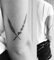 фото тату колос пшеницы от 27.12.2017 №018 — tattoos ear of wheat — tattoo-photo.ru