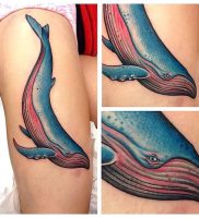 фото тату рыба кит от 07.12.2017 №141 — fish whale tattoo — tattoo-photo.ru