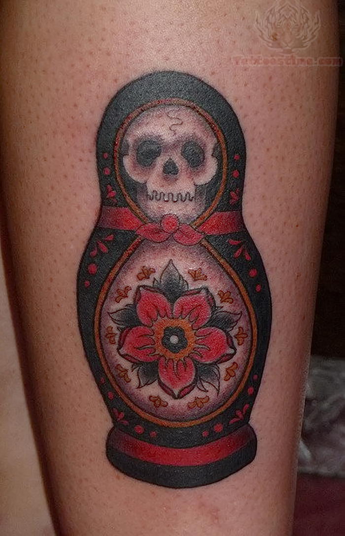 фото тату Матрешка от 25.12.2017 №069 Matryoshka tattoo tattoo