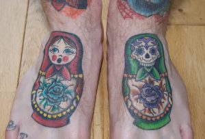 фото тату Матрешка от 25.12.2017 №085 - Matryoshka tattoo - tattoo-photo.ru