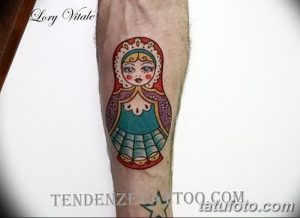 фото тату Матрешка от 25.12.2017 №105 - Matryoshka tattoo - tattoo-photo.ru