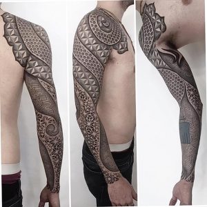 фото тату геометрические фигуры от 25.12.2017 №003 - tattoo geometric - tattoo-photo.ru