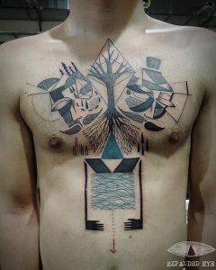 фото тату геометрические фигуры от 25.12.2017 №013 - tattoo geometric - tattoo-photo.ru