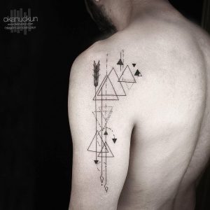 фото тату геометрические фигуры от 25.12.2017 №025 - tattoo geometric - tattoo-photo.ru