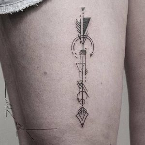 фото тату геометрические фигуры от 25.12.2017 №044 - tattoo geometric - tattoo-photo.ru