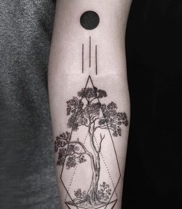 фото тату геометрические фигуры от 25.12.2017 №090 - tattoo geometric - tattoo-photo.ru
