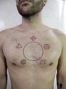 фото тату геометрические фигуры от 25.12.2017 №100 - tattoo geometric - tattoo-photo.ru