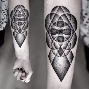 фото тату геометрические фигуры от 25.12.2017 №105 - tattoo geometric - tattoo-photo.ru