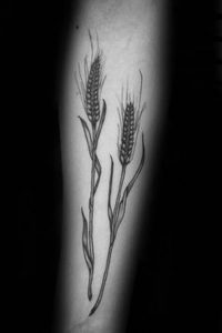 фото тату колос пшеницы от 27.12.2017 №003 - tattoos ear of wheat - tattoo-photo.ru