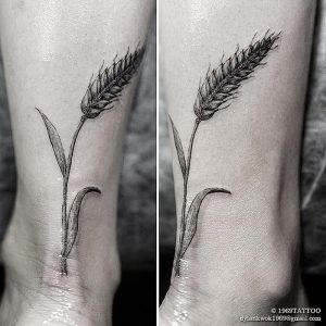 фото тату колос пшеницы от 27.12.2017 №011 - tattoos ear of wheat - tattoo-photo.ru